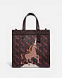 Field Tote With Horse And Carriage Print And Unicorn