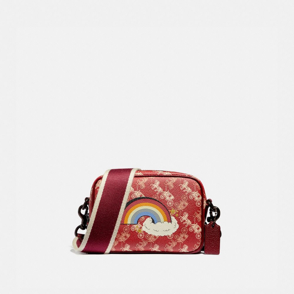 COACH Camera Bag 16 With Horse And Carriage Print And Rainbow