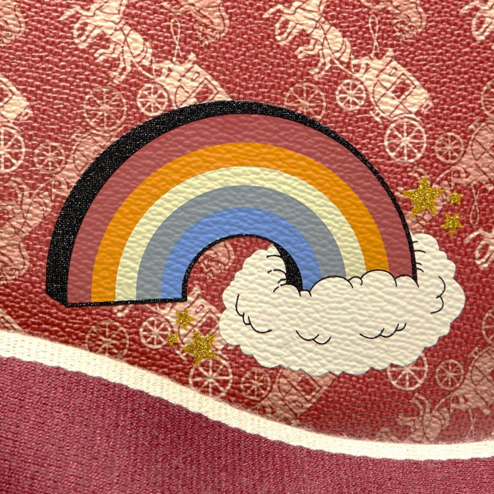 COACH®,Camera Bag 16 With Horse And Carriage Print And Rainbow,,Closer View