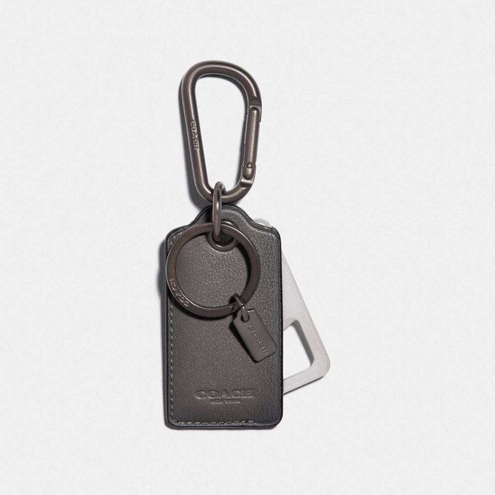 キーホルダー・キーリング COACH BOTTLE OPENER KEY FOB CF131 NWT COACH Bottle Opener Key Fob In Signature Canvas CF131