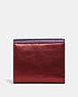 COACH®,TABBY SMALL WALLET IN COLORBLOCK,Smooth Leather,Brass/Multi,Back View
