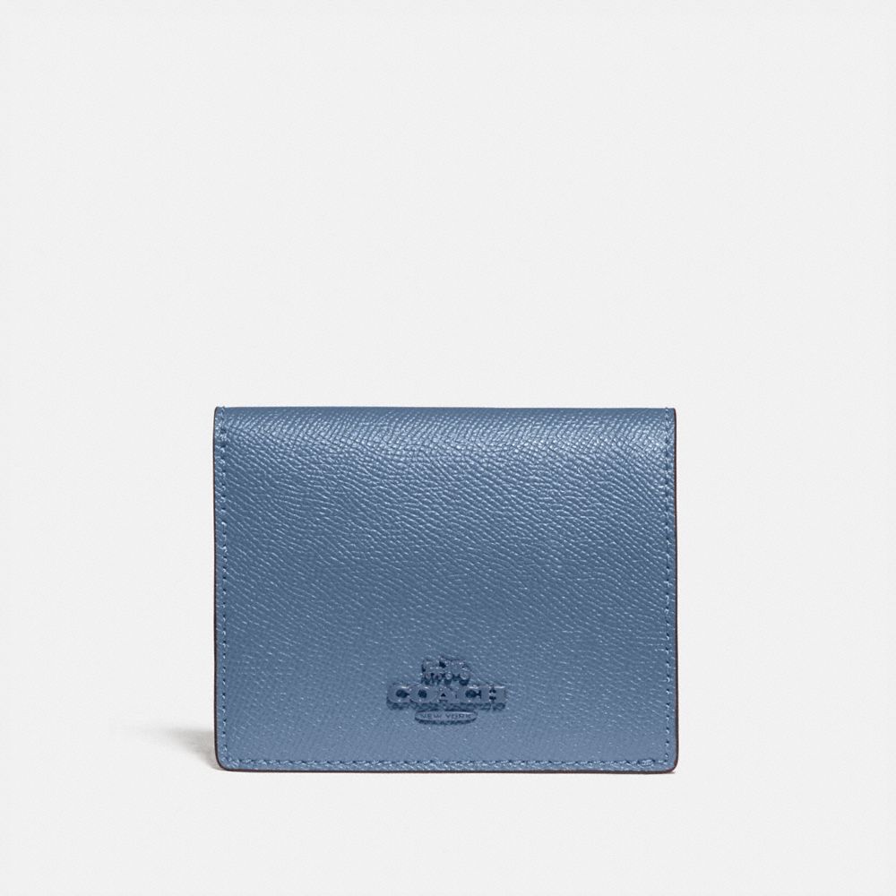 Coach stone blue wallet hot sale