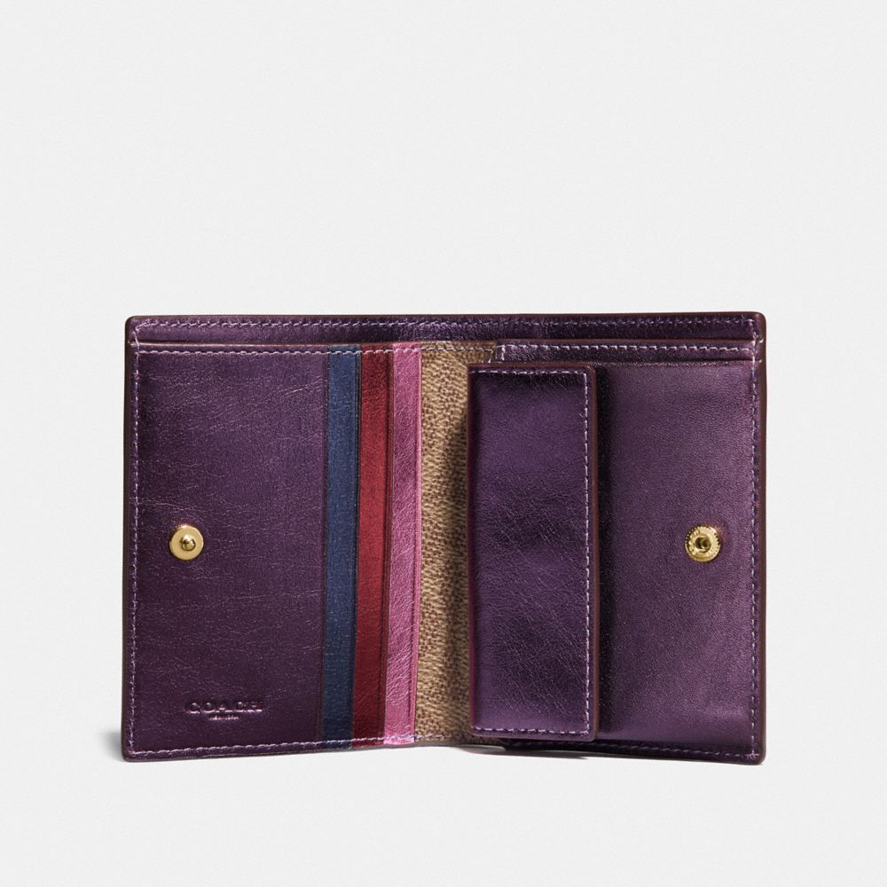 Small Snap Wallet With Colorblock Signature Canvas | COACH®