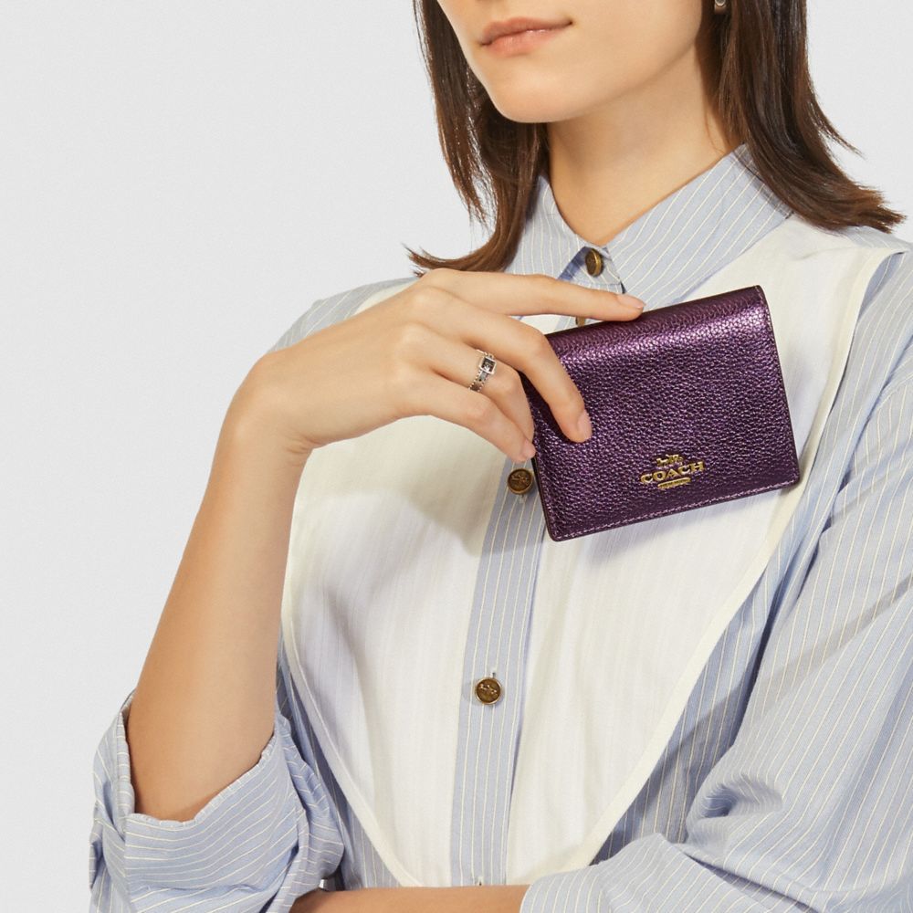 Small snap best sale wallet coach