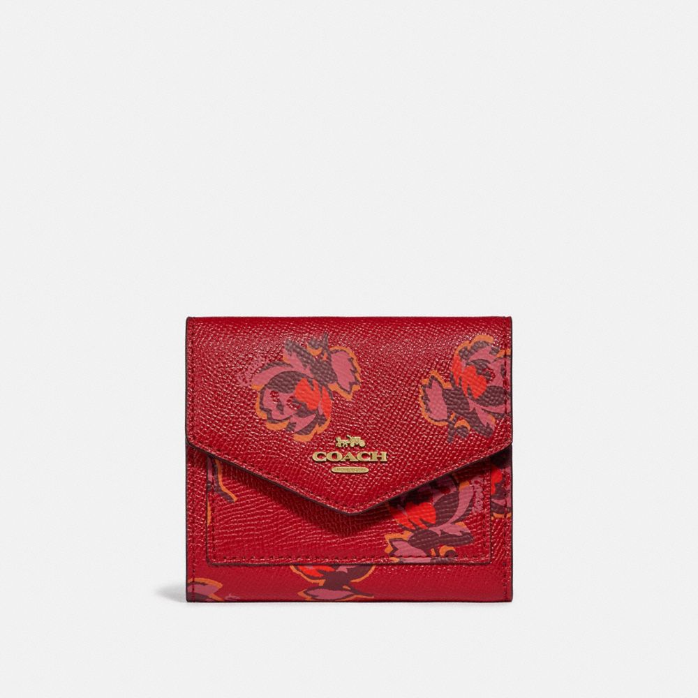 Coach wallet flower discount print