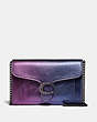 COACH®,TABBY CHAIN CLUTCH WITH OMBRE,Smooth Leather,Pewter/Multi,Front View