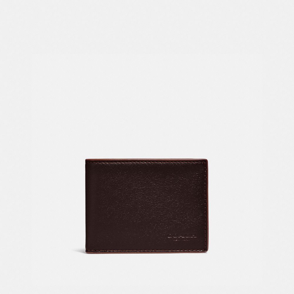 COACH®,Slim Billfold Wallet,,Front View