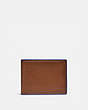 COACH®,SLIM BILLFOLD WALLET,Smooth Leather,Saddle/Sport Blue,Front View
