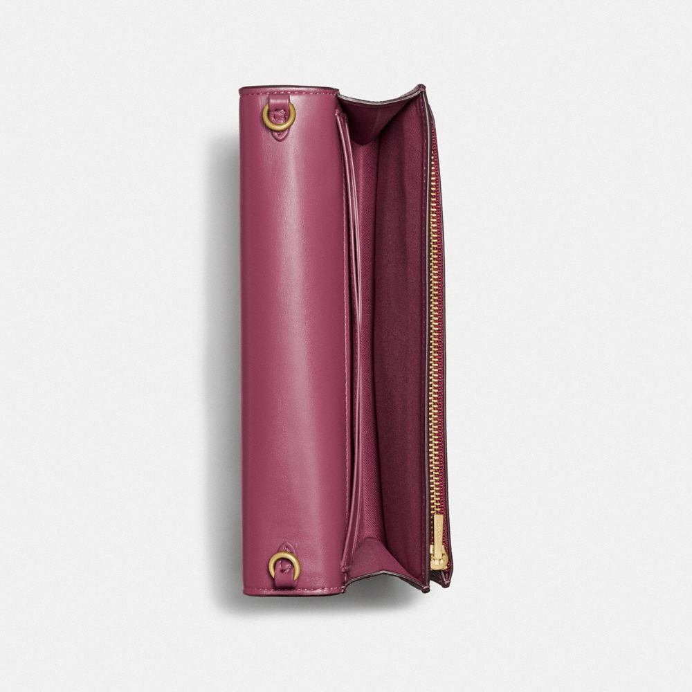 COACH®,Hayden Foldover Crossbody Clutch Bag,,Inside View,Top View