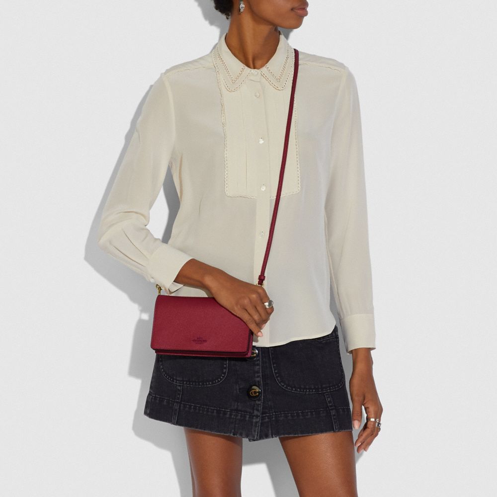 Hayden Foldover Crossbody Clutch Bag