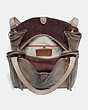 COACH®,HARMONY HOBO,Leather,Medium,Brass/STONE,Inside View,Top View