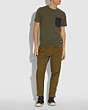 COACH®,ESSENTIAL T-SHIRT,cotton,Olive,Scale View