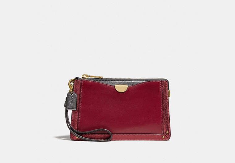 Dreamer Wristlet In Colorblock With Signature Canvas