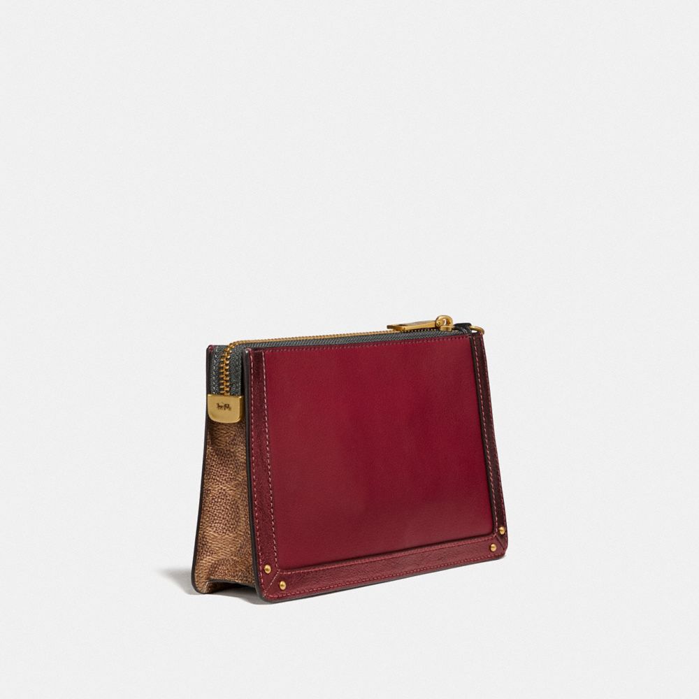 Dreamer Wristlet In Colorblock With Signature Canvas COACH