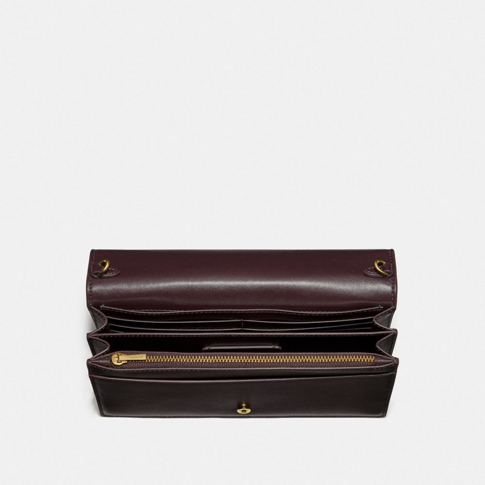 Pochette Callie Foldover Chain En Peau De Serpent Block