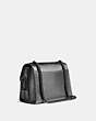 COACH®,PARKER 18,Smooth Leather,Small,Pewter/Metallic Graphite,Angle View