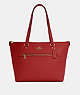 COACH®,GALLERY TOTE BAG,Large,Gold/Red Apple,Front View