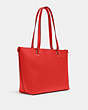 COACH®,GALLERY TOTE BAG,Leather,Large,Im/Miami Red,Angle View
