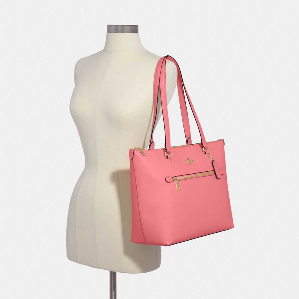 Coach- Gallery Tote - Gold/True Pink – Amreki