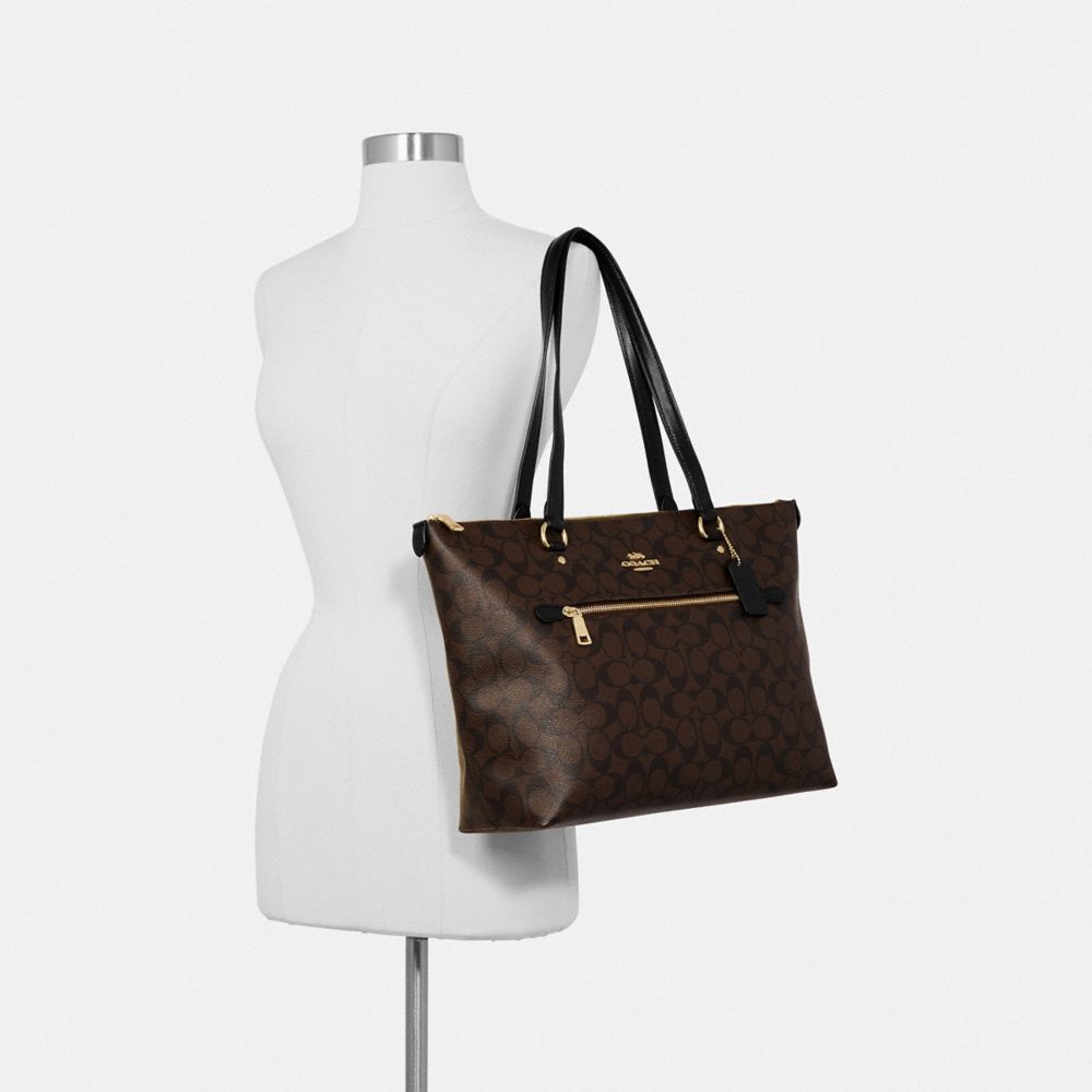 COACH®,Gallery Tote Bag In Signature Canvas,,Alternate View