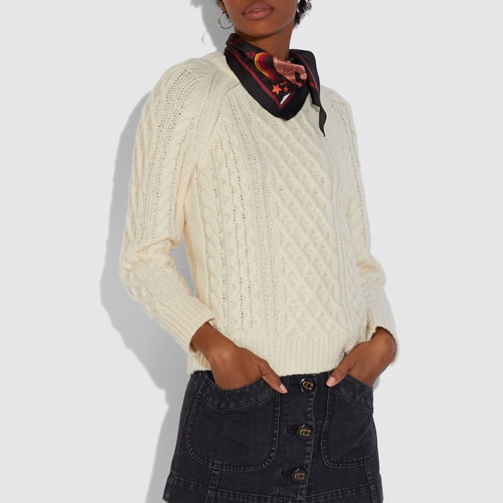 Horse And Carriage Unicorn Print Silk Diamond Scarf