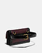 COACH®,RILEY CONVERTIBLE BELT BAG,Leather,Mini,Brass/OXBLOOD/BLACK,Angle View