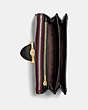 COACH®,RILEY CONVERTIBLE BELT BAG,Leather,Mini,Brass/Black/Black,Inside View,Top View
