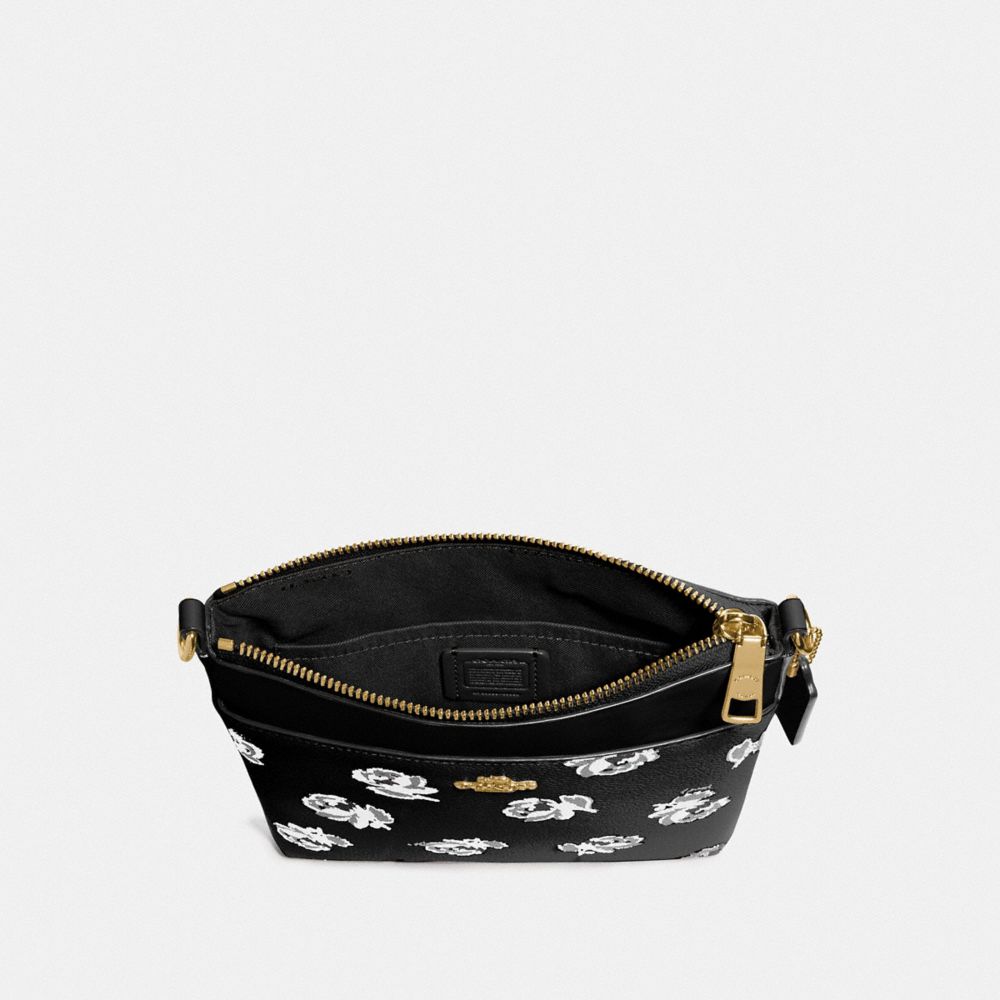 COACH®,Kitt Messenger Crossbody Bag With Floral Print,,Inside View,Top View