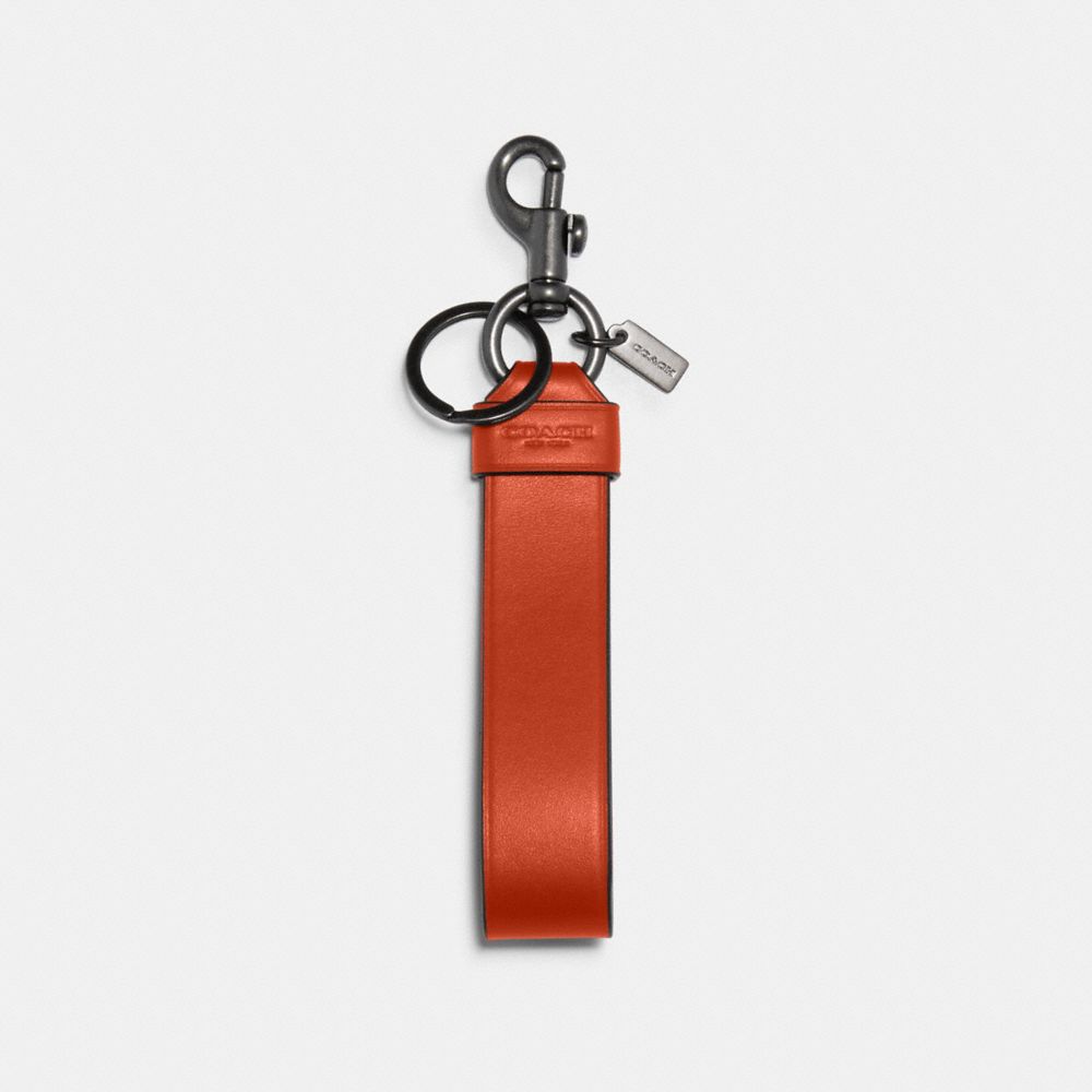 COACH®,Large Loop Key Fob,,Front View