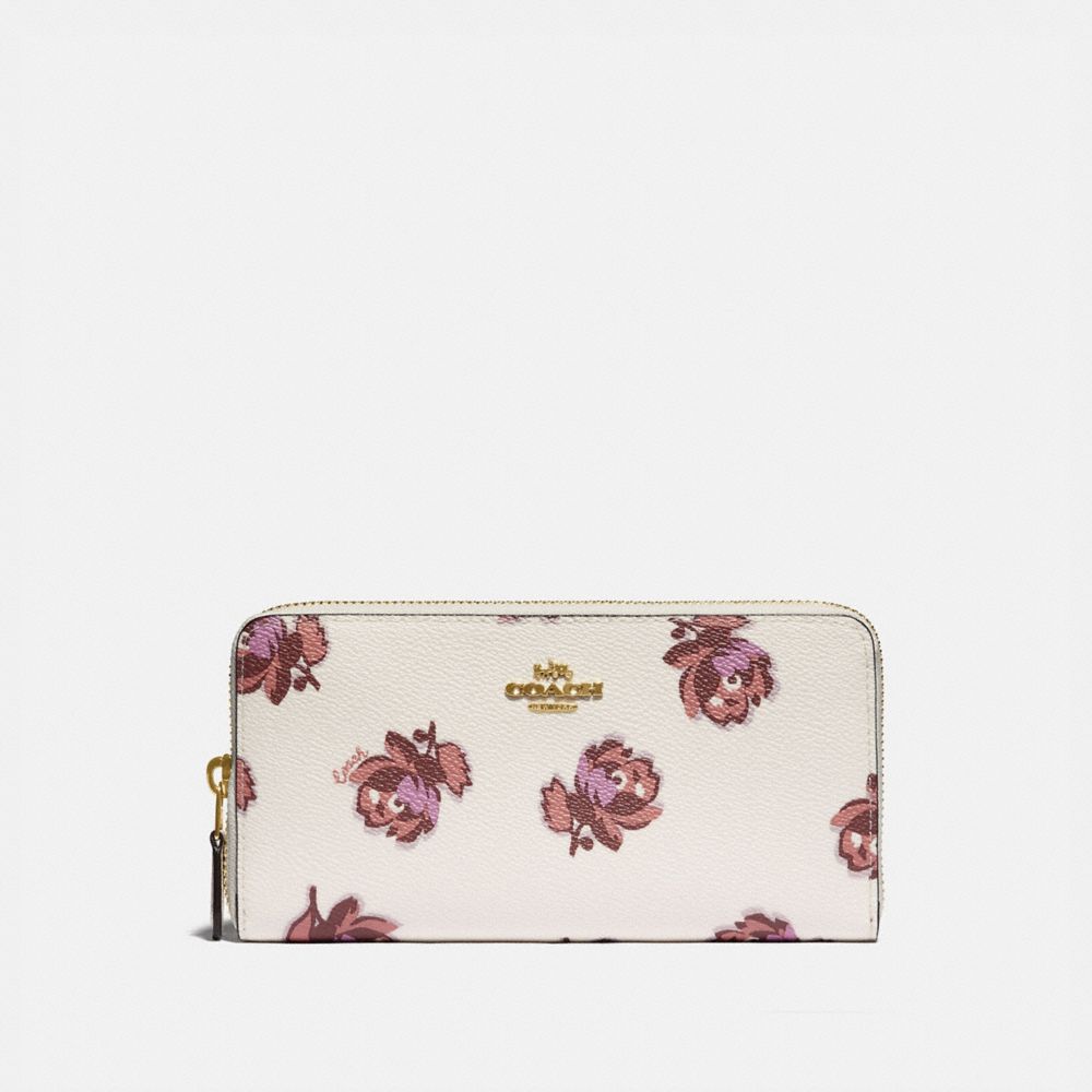 COACH®  Accordion Zip Wallet With Floral Print