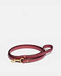 COACH®,SMALL PET LEASH,Signature Coated Canvas,PINK,Front View