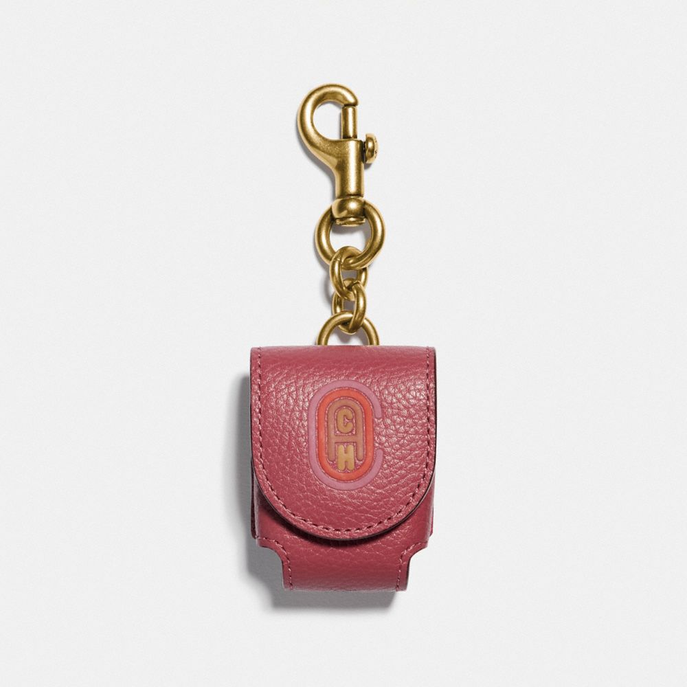 COACH® | Wireless Earbud Case Bag Charm With Coach Patch