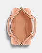 COACH®,ROWAN SATCHEL BAG,Leather,Large,Gold/Faded Blush,Inside View,Top View