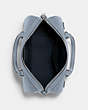 COACH®,ROWAN SATCHEL BAG,Leather,Large,Silver/Mist,Inside View,Top View