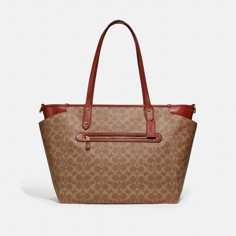 Coach Baby Bag in Signature Canvas - b/tan Rus