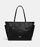 COACH®,BABY BAG,Pebble Leather,Large,Gold/Black,Front View