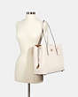 COACH®,LARGE AVENUE CARRYALL,Leather,Gold/Chalk Light Saddle,Alternate View