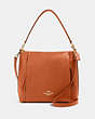 COACH®,MARLON HOBO,Leather,Gold/Sedona,Front View