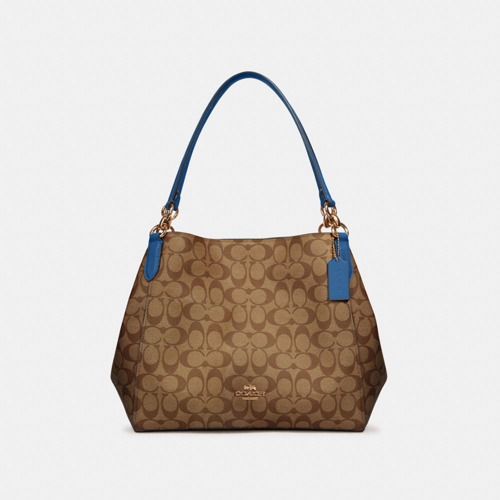 COACH Outlet Hallie Shoulder Bag In Signature Canvas