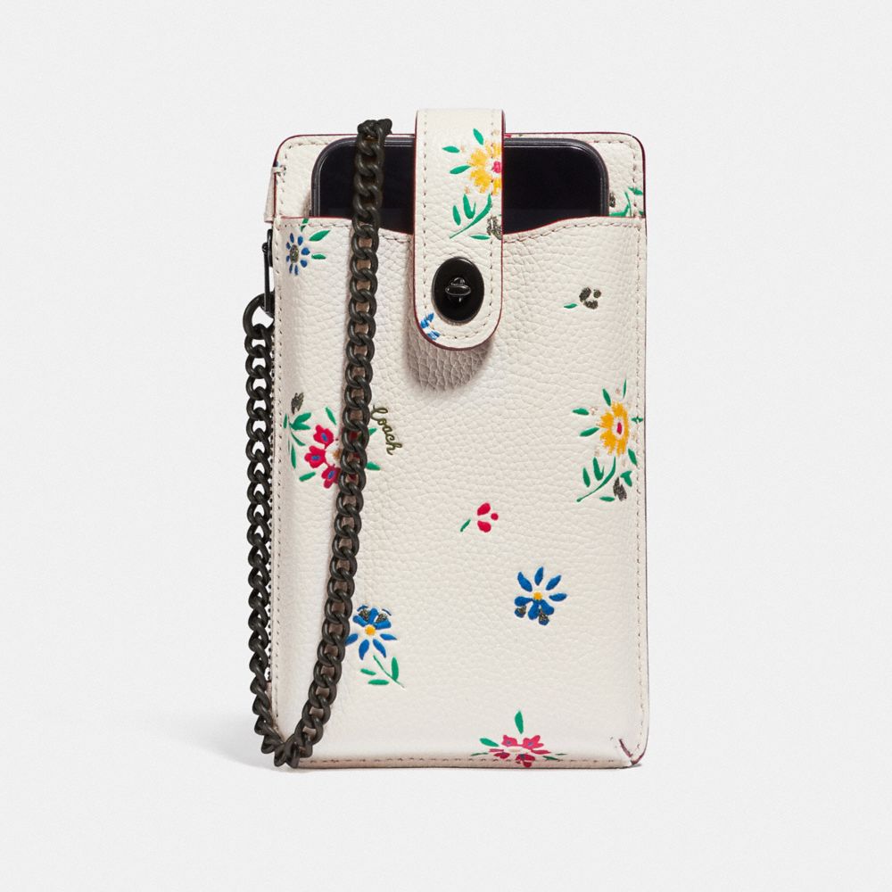 COACH Outlet Turnlock Chain Phone Crossbody With Wildflower Print