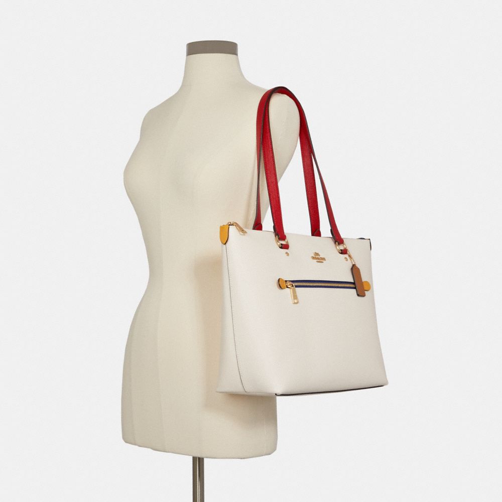 Coach Outlet Tote 38 In Colorblock in Natural