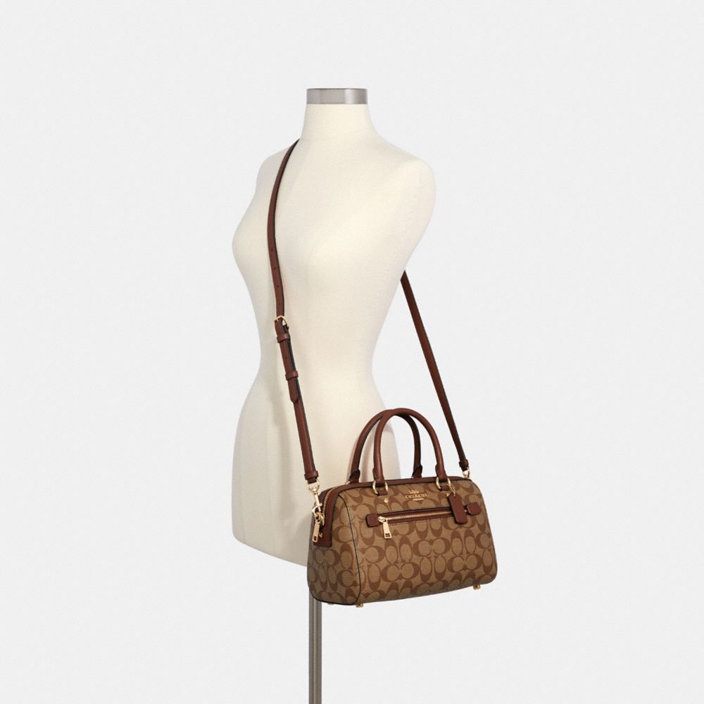 COACH®,Rowan Satchel Bag In Signature Canvas,,Alternate View