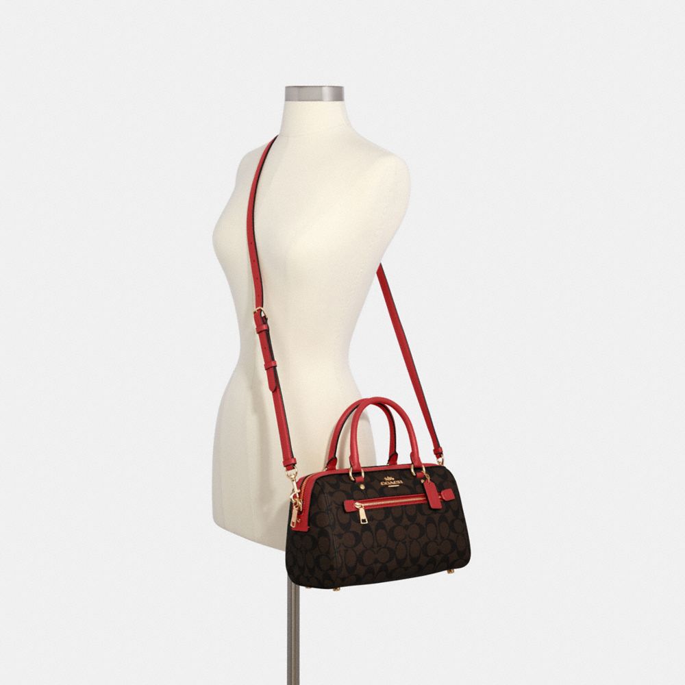 COACH®,Rowan Satchel Bag In Signature Canvas,,Alternate View