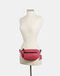COACH®,VALE BELT BAG,Leather,Mini,Gunmetal/Dark Pink,Alternate View