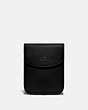 COACH®,SLIM TURNLOCK CROSSBODY,Leather,Black,Front View