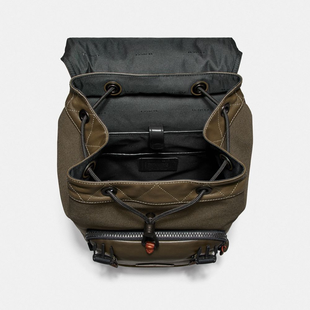 COACH®,Coach X Michael B. Jordan Backpack,,Inside View,Top View