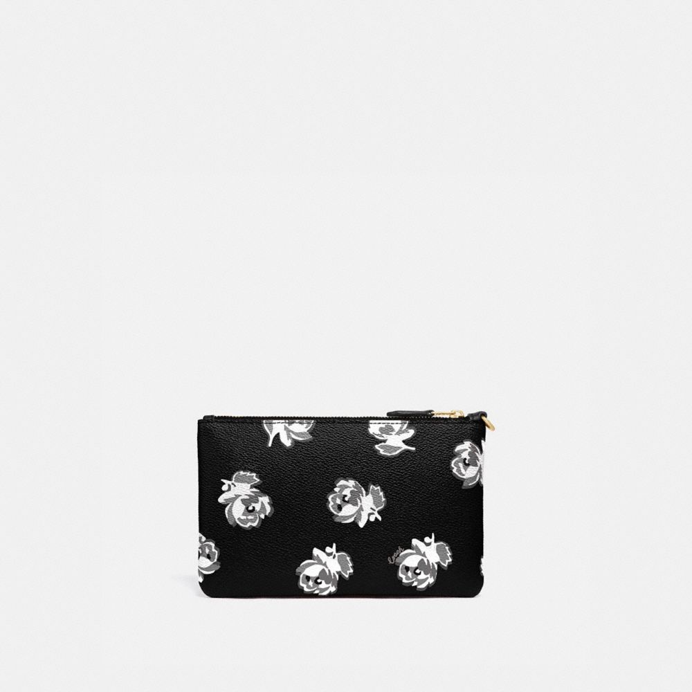 COACH®,Small Wristlet With Floral Print,,Back View