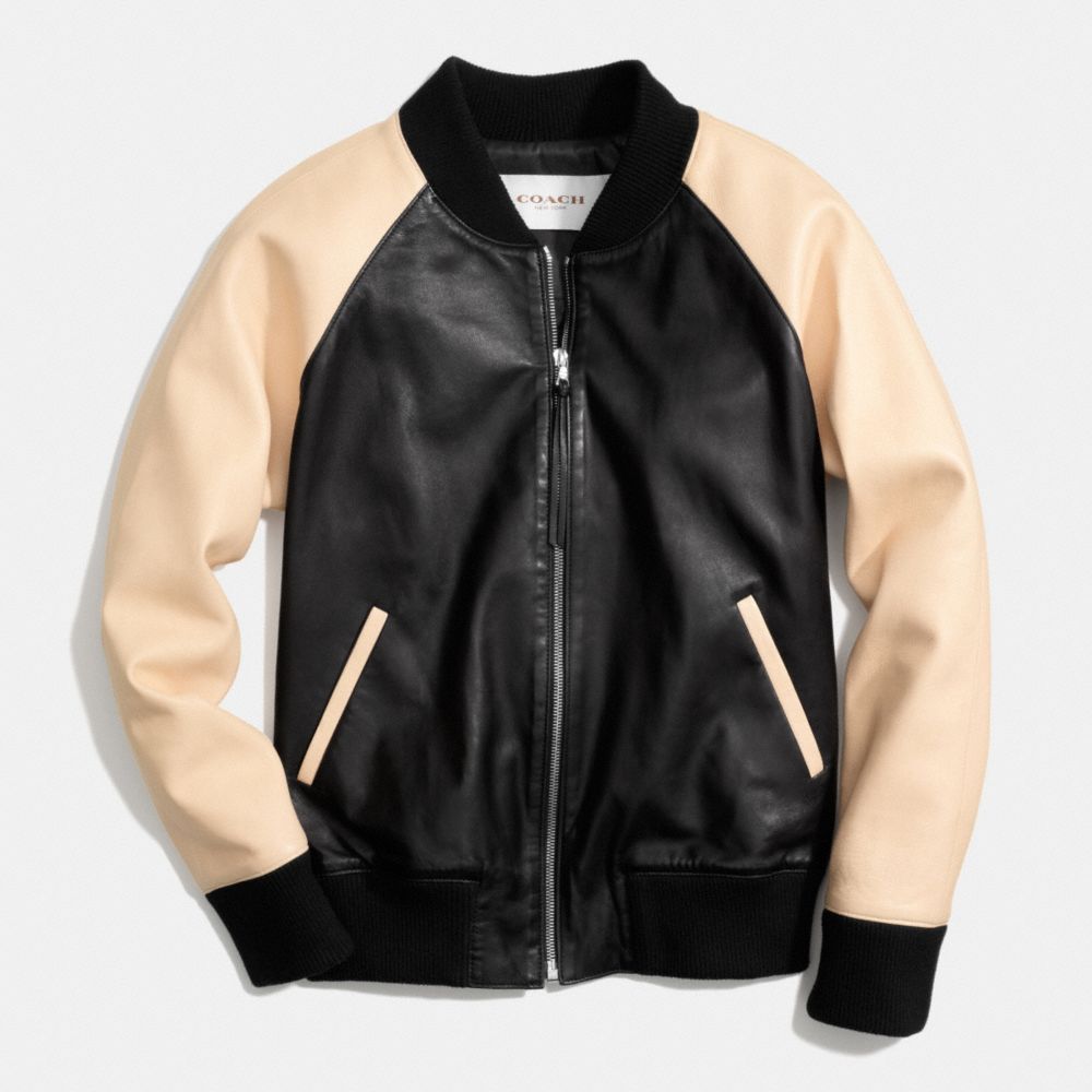 Leather Varsity Jacket