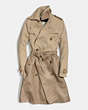 COACH®,COMBO SLIM TRENCH,Mixed Material,KHAKI,Front View