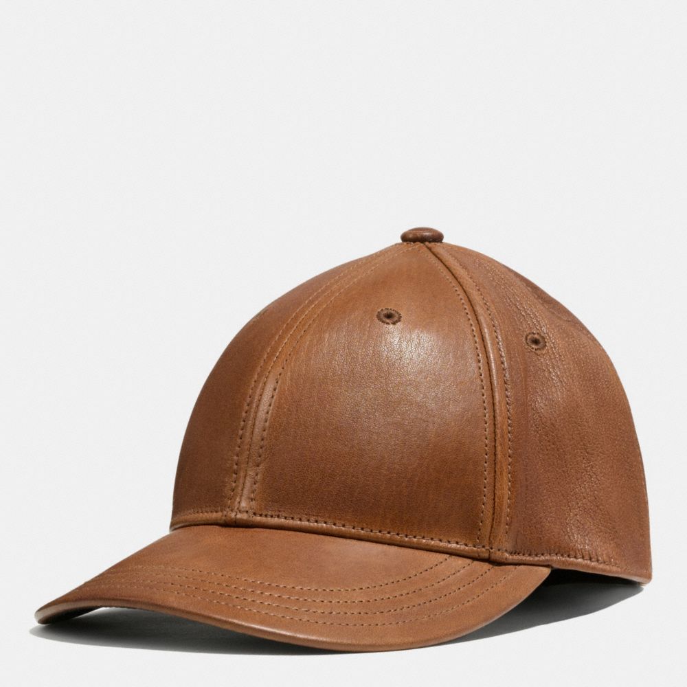 Leather Baseball Cap